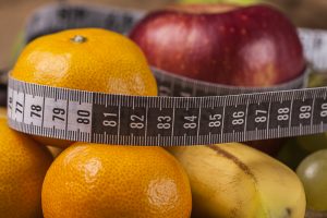 Dieting fruit measuring tape