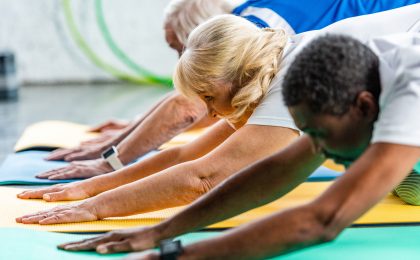 seniors yoga exercise