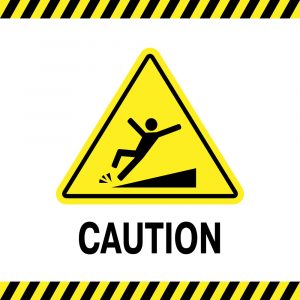 sign of danger of falling