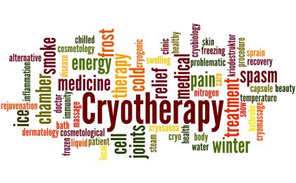 Cryotherapy, word cloud concept