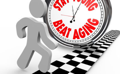 Stay Young Beat Aging Race Against Time Clock